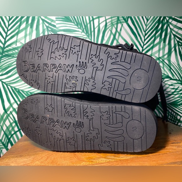 BearPaw Aztec Southwestern Black Suede Fringe Boots Women’s 10 - Picture 9 of 12